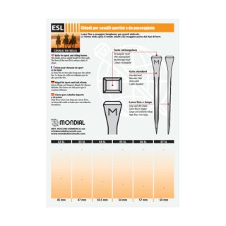 Mondial Hufnagel E Slim 250 Stk/Pkg