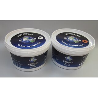 3rd Millennium Superflex Knetpolster A+B, Shore 20A, 2x1kg