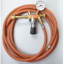 Gas-Schlauch 5 m mit Qualitts-Druckminderer Harris fr...