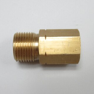 Messing-Adapter f�r ProForge US auf Euro Norm (3/8 AG auf 1/4 IG)