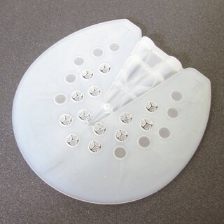 Glu-U Platte Flex L flach mit Strahl, schwarz 165x165x4