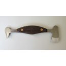 Nietklinge Combi Double S mit Unterhauer und Holzgriff links