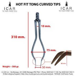 ICAR Aufbrennzirkel gebogen